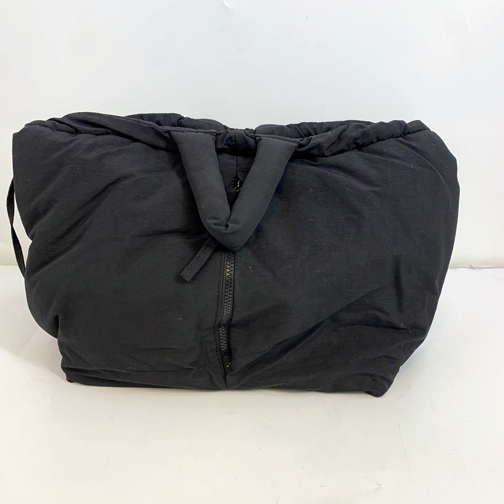 ÖLEND Backpacks Black Large Padded Shoulder Nylon Tote Bag Drawstring Closure